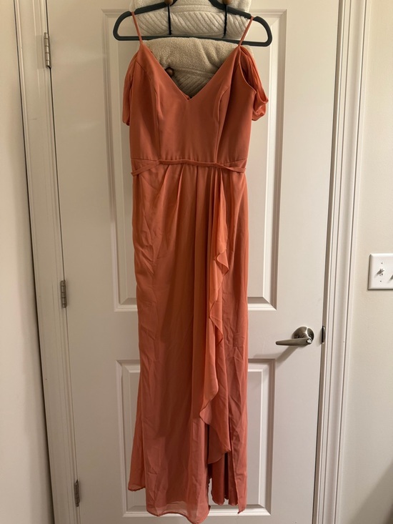 David's Bridal Dresses & Skirts - David’s Bridal Sedona Cascading Off Shoulder dress